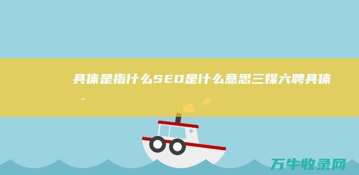 具体是指什么 SEO是什么 意思 (三媒六聘具体是指什么)